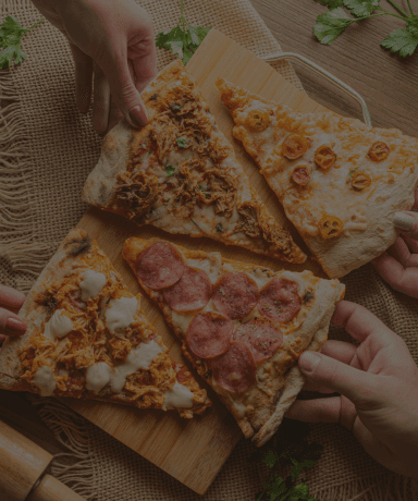 Pizzas artesanais